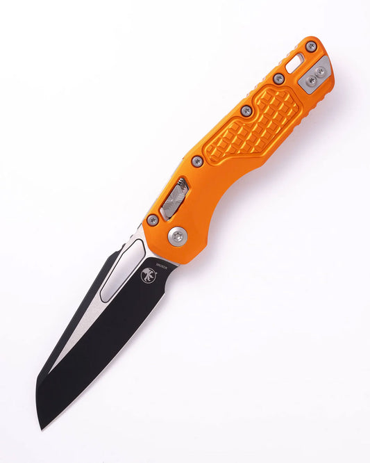 Microtech Knives, LLC™ MSI Crossbar Lock T210-1FROR Orange Anodized 7075-T6 Aluminum M390MK Stainless Steel Pocket Knife
