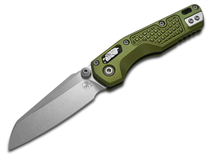 Microtech Knives, LLC™ MSI Mini Crossbar Lock 210M-10FROD OD Green 7075-T6 Aluminum M390MK Stainless Steel Pocket Knife