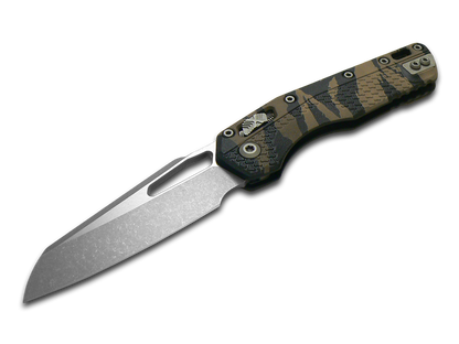Microtech Knives, LLC™ MSI Crossbar Lock 210T-10APPMTRC Tiger Camo Polymer M390MK Stainless Steel Pocket Knife