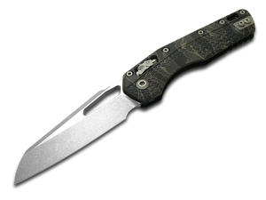 Microtech Knives, LLC™ MSI Crossbar Lock 210T-10 APPMTSC Tiger Stipe Camo Polymer M390MK Stainless Steel Pocket Knife