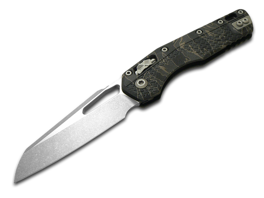 Microtech Knives, LLC™ MSI Crossbar Lock 210T-10 APPMTSC Tiger Stipe Camo Polymer M390MK Stainless Steel Pocket Knife