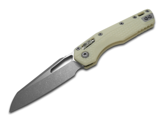 Microtech Knives, LLC™ MSI Crossbar Lock 210T-10APPMWH White Polymer M390MK Stainless Steel Pocket Knife