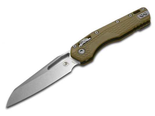 Microtech Knives, LLC™ MSI Crossbar Lock 210T-1PMDE Dark Earth Polymer M390MK Stainless Steel Pocket Knife