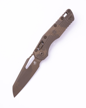 Microtech Knives, LLC™ MSI Crossbar Lock 210T-1PMCHC-X11Z12 Chocolate Camo Polymer Bohler M390MK Stainless Steel Pocket Knife