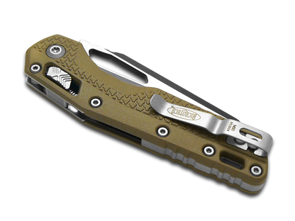 Microtech Knives, LLC™ MSI Crossbar Lock 210T-10PMDE Dark Earth Polymer M390MK Stainless Steel Pocket Knife