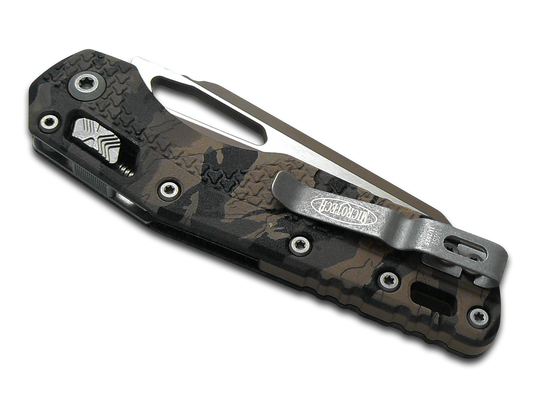 Microtech Knives, LLC™ MSI Crossbar Lock 210T-1PMTEC-Y6 Terrain Tiger Camo Polymer M390MK Stainless Steel Pocket Knife