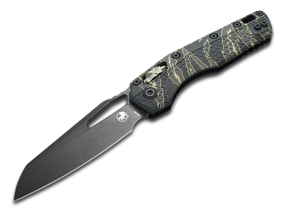 Microtech Knives, LLC™ MSI Crossbar Lock 210T-1 APPMTSC-V4W2 Tiger Stipe Camo Polymer M390MK Stainless Steel Pocket Knife