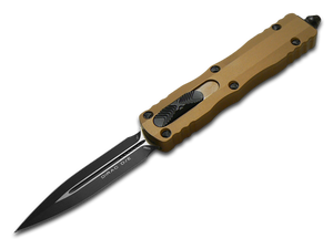 Microtech Knives, LLC™ Dirac D/E OTF 225-1TA Tan 7075-T6 Aluminum M390MK Stainless Steel Pocket Knife