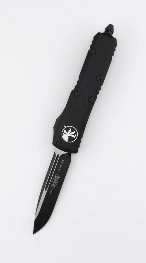 Microtech Knives, LLC™ UTX-85 S/E OTF 231-1 T Black 6061-T6 Aluminum M390 Stainless Steel Pocket Knife
