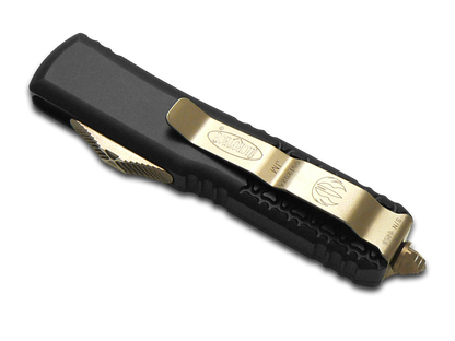 Microtech Knives, LLC™ UTX-85 OTF 232-1JM Black 6061-T6 Aluminum Premium Stainless Steel Pocket Knife