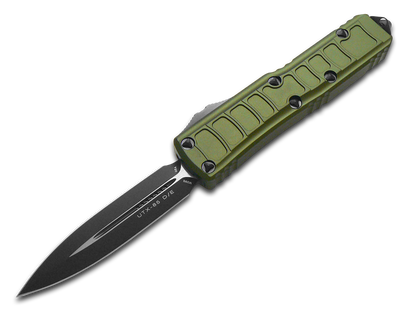 Microtech Knives, LLC™ UTX-85 D/E OTF 232II-1 ODS OD Green 6061-T6 Aluminum M390 Stainless Steel Pocket Knife