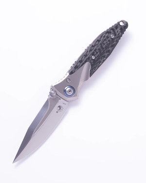 Microtech Knives, LLC™ Socom Bravo Mini Frame Lock 262M-4CFTI Carbon Fiber and Titanium M390 Stainless Steel Pocket Knife