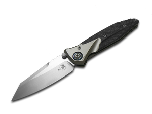 Microtech Knives, LLC™ Socom Bravo Mini Frame Lock 263M-4CFTI Carbon Fiber and Titanium M390 Stainless Steel Pocket Knife