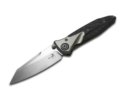 Microtech Knives, LLC™ Socom Bravo Mini Frame Lock 263M-4CFTI Carbon Fiber and Titanium M390 Stainless Steel Pocket Knife