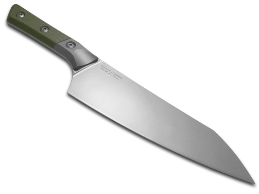 Microtech Knives, LLC™ Chef's Kitchen Knife 3000B-10OD OD Green G10 M390MK Stainless Steel Knife