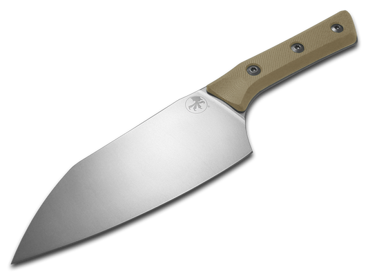 Microtech Knives, LLC™ Large Santoku Kitchen Knife 3200-10CE Coyote Tan G10 M390MK Stainless Steel Knife
