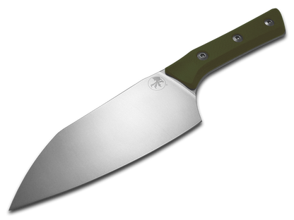 Microtech Knives, LLC™ Large Santoku Kitchen Knife 3200-10OD OD Green G10 M390MK Stainless Steel Knife