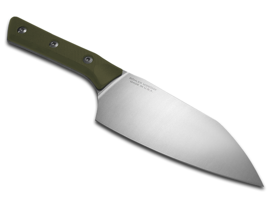 Microtech Knives, LLC™ Large Santoku Kitchen Knife 3200-10OD OD Green G10 M390MK Stainless Steel Knife
