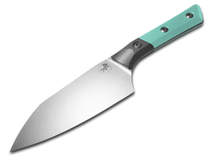 Microtech Knives, LLC™ Large Santoku Kitchen Knife 3200B-10CA Caribbean Blue G10 M390MK Stainless Steel Knife
