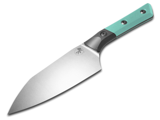 Microtech Knives, LLC™ Large Santoku Kitchen Knife 3200B-10CA Caribbean Blue G10 M390MK Stainless Steel Knife