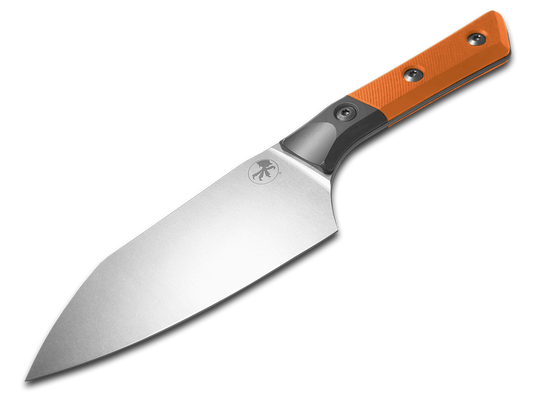 Microtech Knives, LLC™ Large Santoku Kitchen Knife 3200B-10EM Ember G10 M390MK Stainless Steel Knife