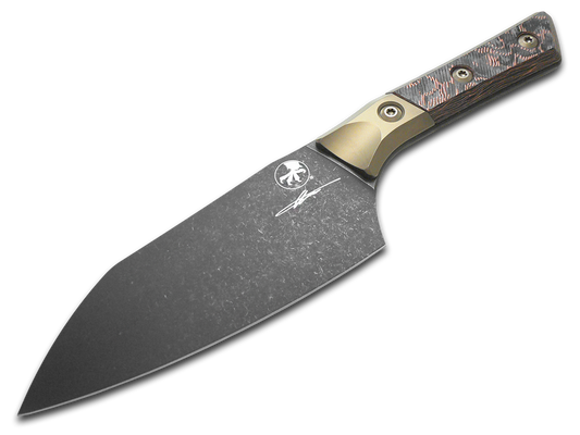 Microtech Knives, LLC™ Large Santoku Kitchen Knife 3200B-1DLCLWCFS Livewire Carbon Fiber M390MK Stainless Steel Knife