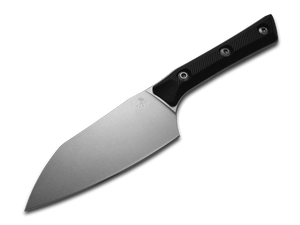 Microtech Knives, LLC™ Small Santoku Kitchen Knife 3300-10BK Black G10 M390MK Stainless Steel Knife