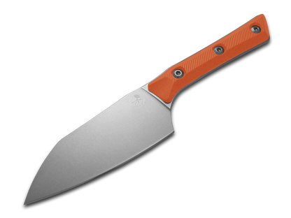 Microtech Knives, LLC™ Small Santoku Kitchen Knife 3300-10EM Ember G10 M390MK Stainless Steel Knife