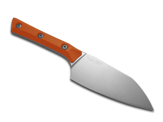 Microtech Knives, LLC™ Small Santoku Kitchen Knife 3300-10EM Ember G10 M390MK Stainless Steel Knife