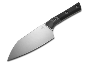 Microtech Knives, LLC™ Small Santoku Kitchen Knife 3300B-10BK Black G10 M390MK Stainless Steel Knife