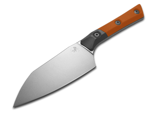 Microtech Knives, LLC™ Small Santoku Kitchen Knife 3300B-10EM Ember G10 M390MK Stainless Steel Knife