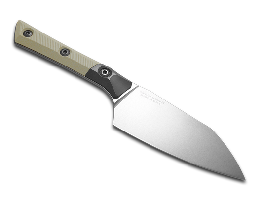 Microtech Knives, LLC™ Small Santoku Kitchen Knife 3300B-10IV Ivory G10 M390MK Stainless Steel Knife