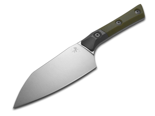 Microtech Knives, LLC™ Small Santoku 3300B-10OD OD Green G10 M390MK Stainless Steel Knife