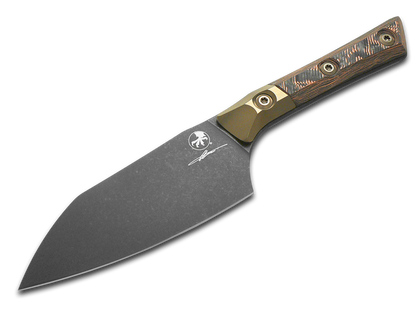 Microtech Knives, LLC™ Small Santoku Kitchen Knife 3300B-1DLCLWCFS Livewire Carbon Fiber M390MK Stainless Steel Knife