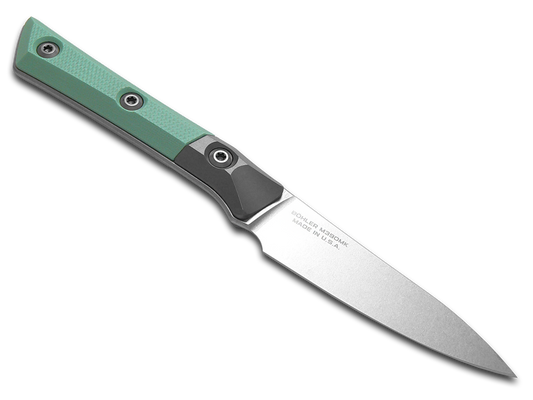 Microtech Knives, LLC™ Paring Kitchen Knife 3500B-10CA Caribbean Blue G10 M390MK Stainless Steel Knife