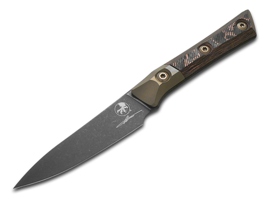 Microtech Knives, LLC™ Paring Kitchen Knife 3500B-1DLCLWCFS Livewire Carbon Fiber M390MK Stainless Steel Knife