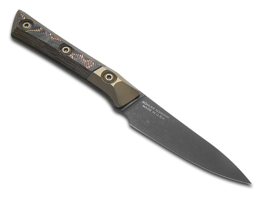 Microtech Knives, LLC™ Paring Kitchen Knife 3500B-1DLCLWCFS Livewire Carbon Fiber M390MK Stainless Steel Knife