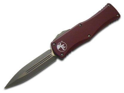 Microtech Knives, LLC™ Hera D/E OTF 702-13APMR Merlot Red Aluminum Premium Stainless Steel Pocket Knife