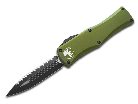 Microtech Knives, LLC™ Hera D/E OTF 702-3 OD OD Green 6061-T6 Aluminum M390 Stainless Steel Pocket Knife