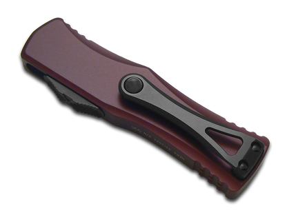 Microtech Knives, LLC™ Hera S/E OTF 703-1MR Merlot Red Aluminum Premium Stainless Steel Pocket Knife