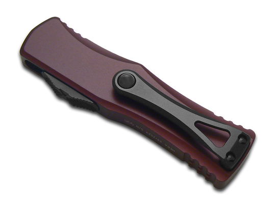 Microtech Knives, LLC™ Hera S/E OTF 703-1MR Merlot Red Aluminum Premium Stainless Steel Pocket Knife