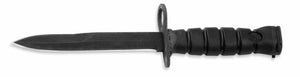Ontario Knives™ M7 Bayonet Fixed Blade 6277 Black Kraton 1080 Carbon Steel Knife