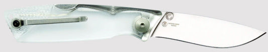 Ontario Knives™ Wraith Lockback 8798CL Clear Translucent Plastic AUS-8 Stainless Steel Pocket Knife