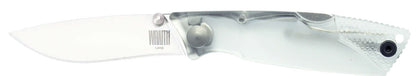 Ontario Knives™ Wraith Lockback 8798CL Clear Translucent Plastic AUS-8 Stainless Steel Pocket Knife