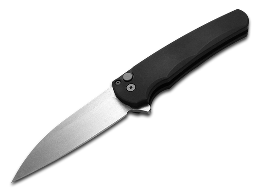 Pro-Tech Knives, LLC™ Malibu Button Lock 5301 Black 6061-T6 Aluminum Magnacut Stainless Steel Pocket Knife