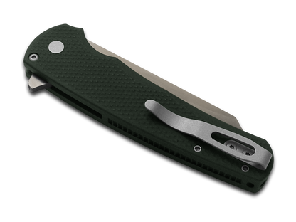 Pro-Tech Knives, LLC™ Malibu Button Lock 5406-SG Dark Green 6061-T6 Aluminum MagnaCut Stainless Steel Pocket Knife