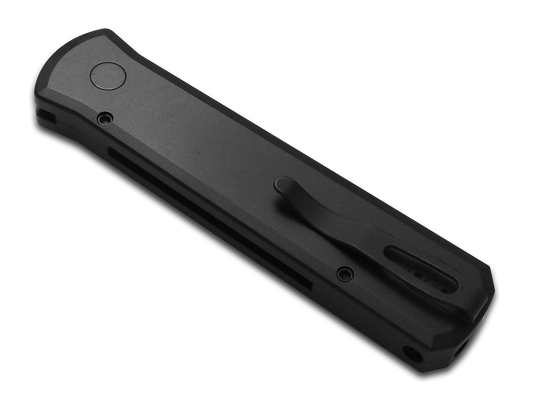 Pro-Tech Knives, LLC™ Godson 7214-VIOLET CF 20CV Black 6061-T6 Aluminum and Violet Marbled Carbon Fiber CPM 20CV Stainless Steel Pocket Knife