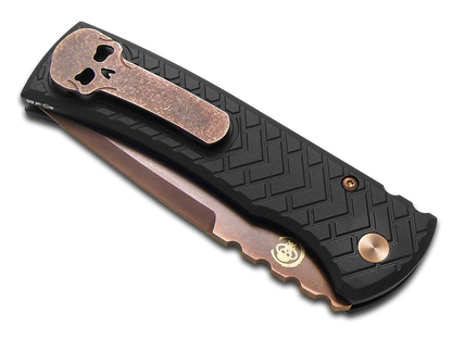Pro-Tech Knives, LLC™ Redencion Auto BSA26 REDENCION CHAVES Black 6061-T6 Aluminum CPM S35VN Stainless Steel Pocket Knife