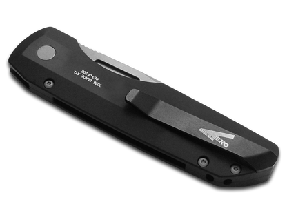 Pro-Tech Knives, LLC™ Synapse Auto SYNAPSE 2 BSA26 Black 6061-T6 Aluminum MagnaMax Stainless Steel Pocket Knife