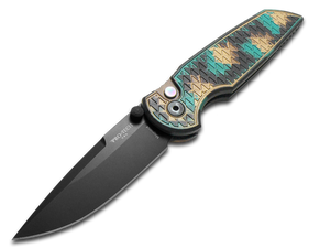 Pro-Tech Knives, LLC™ TR-3 Integrity Button Lock INT1106-SHIPWRECK Shipwreck Anodized 6061-T6 Aluminum MagnaCut Stainless Steel Pocket Knife